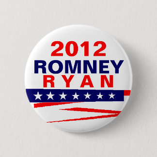 Chapa Redonda De 5 Cm Romney Ryan 2012