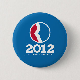 Chapa Redonda De 5 Cm Romney Ryan 2012