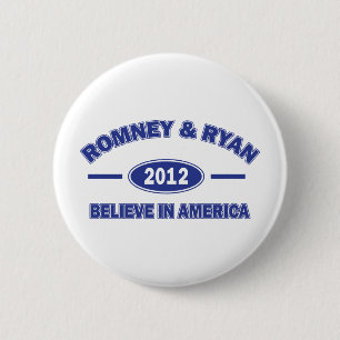 Chapa Redonda De 5 Cm Romney Y Ryan 2012