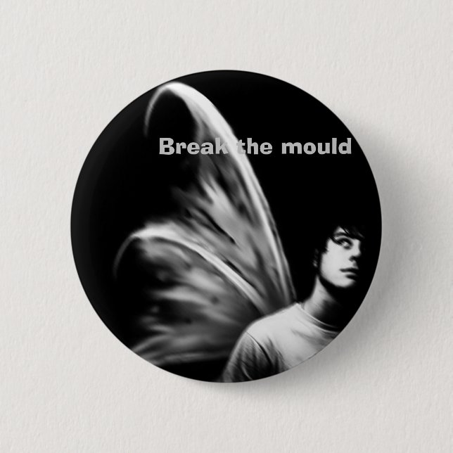 Chapa Redonda De 5 Cm Rompa el molde (Anverso)