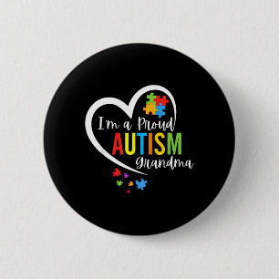 Chapa Redonda De 5 Cm Rompecabezas de Conciencia del Autismo Corazón de