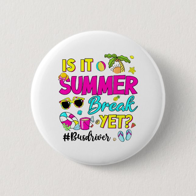 Chapa Redonda De 5 Cm Rompimiento De Verano Sin Embargo Conductor De Aut (Anverso)