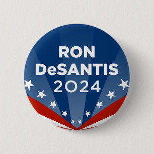 Chapa Redonda De 5 Cm Ron DeSantis 2024