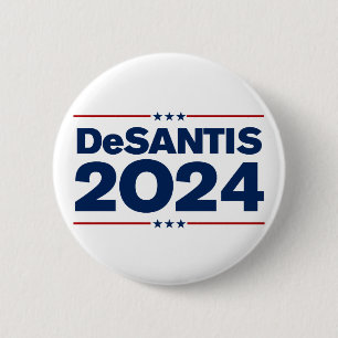 Chapa Redonda De 5 Cm Ron DeSantis 2024