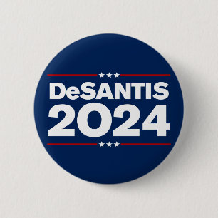 Chapa Redonda De 5 Cm Ron DeSantis 2024
