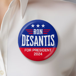 Chapa Redonda De 5 Cm Ron DeSantis para presidente 2024 - Campaña