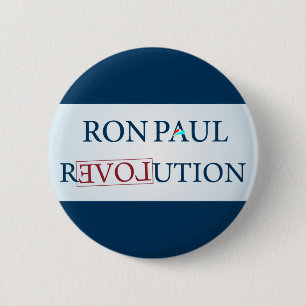 Chapa Redonda De 5 Cm Ron Paul