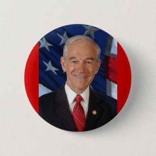 Chapa Redonda De 5 Cm Ron Paul