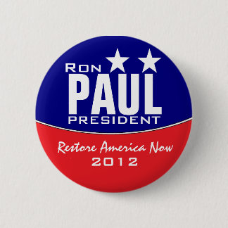 Chapa Redonda De 5 Cm Ron Paul