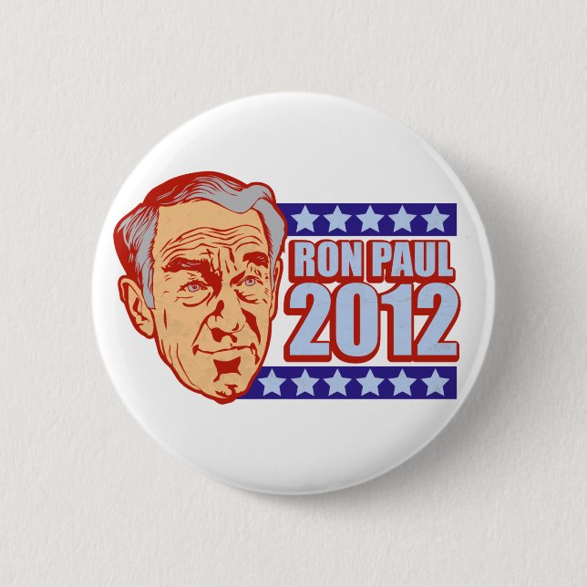 Chapa Redonda De 5 Cm Ron Paul 2012 (Anverso)