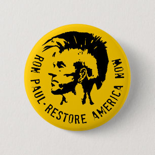 Chapa Redonda De 5 Cm Ron Paul 2012