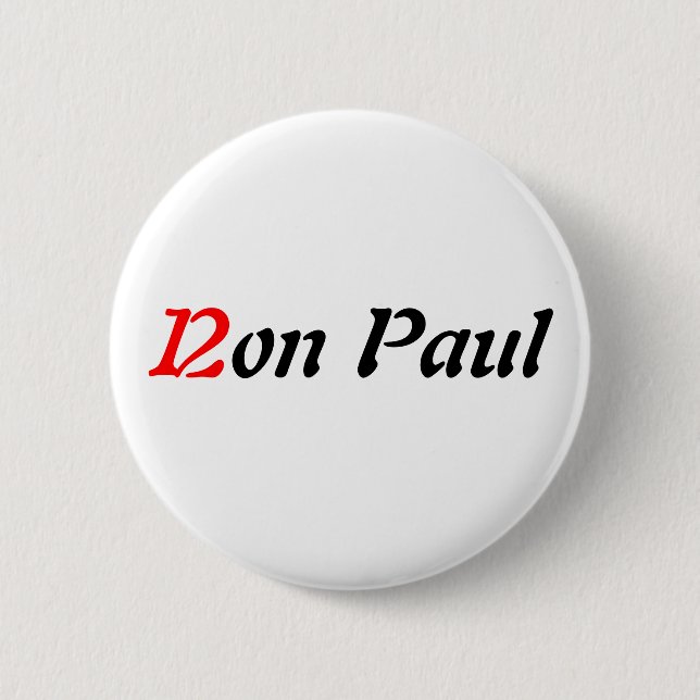Chapa Redonda De 5 Cm Ron Paul 2012 (Anverso)