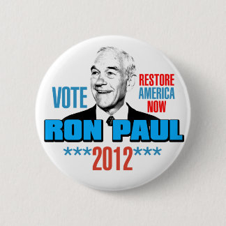 Chapa Redonda De 5 Cm Ron Paul 2012