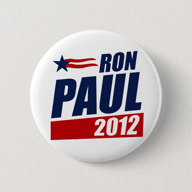 CHAPA REDONDA DE 5 CM RON PAUL 2012 (Anverso)