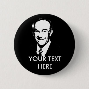 Chapa Redonda De 5 Cm Ron Paul Gear