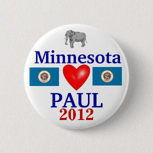 Chapa Redonda De 5 Cm Ron Paul Minnesota 2012