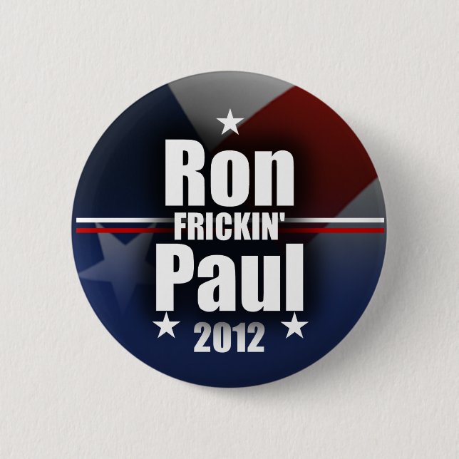 Chapa Redonda De 5 Cm Ron Paul para el presidente (Anverso)