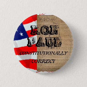 Chapa Redonda De 5 Cm RON PAUL para los pres