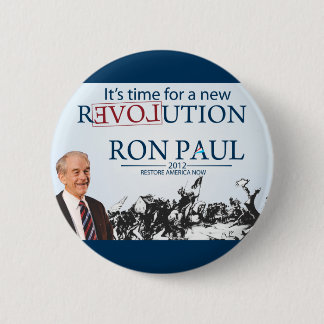 Chapa Redonda De 5 Cm Ron Paul para Presidente