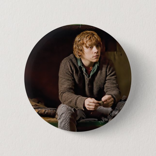 Chapa Redonda De 5 Cm Ron Weasley 2 (Anverso)