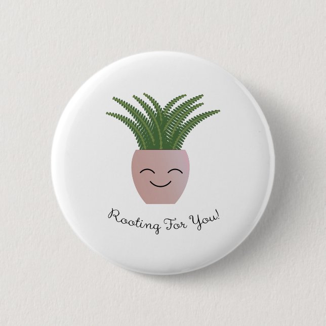 Chapa Redonda De 5 Cm Rooting For You Fern (Anverso)