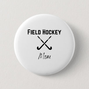 Chapa Redonda De 5 Cm Ropa de espíritu de mamá de hockey sobre césped Or