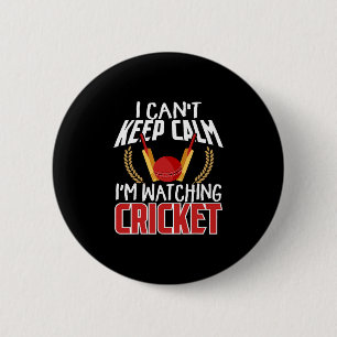 Chapa Redonda De 5 Cm Ropa de fanático de cricket Jugador de cricket apa