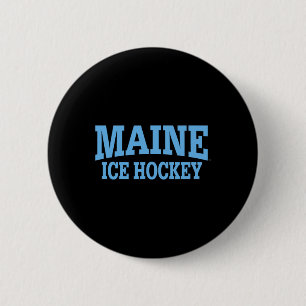 Chapa Redonda De 5 Cm Ropa de Hockey sobre Hielo de la Universidad de Ma
