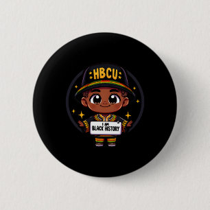 Chapa Redonda De 5 Cm Ropa de la universidad negra histórica Hbcu Mes de