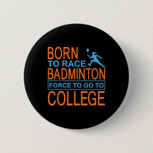 Chapa Redonda De 5 Cm Ropa universitaria de bádminton Shuttle