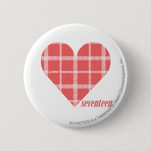 Chapa Redonda De 5 Cm Rosa 4 de la tela escocesa