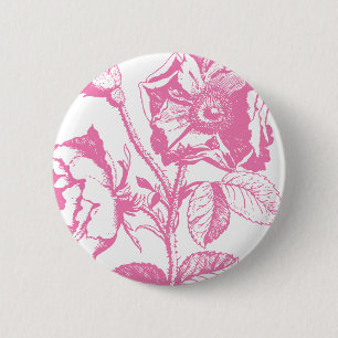 Chapa Redonda De 5 Cm Rosa Antigüedad Rosa