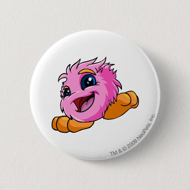 Chapa Redonda De 5 Cm Rosa de JubJub (Anverso)