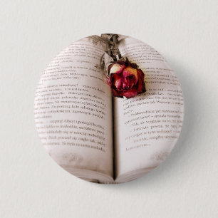 Chapa Redonda De 5 Cm Rosa en la biblia