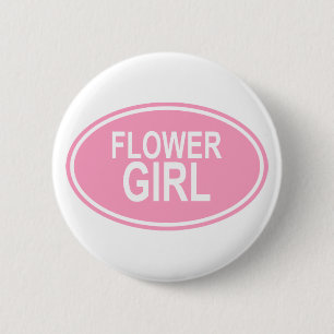 Chapa Redonda De 5 Cm Rosa oval de FlowerGirlWedding
