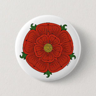 Chapa Redonda De 5 Cm Rosa Roja de Lancaster