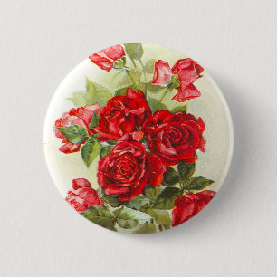 Chapa Redonda De 5 Cm rosa rojo