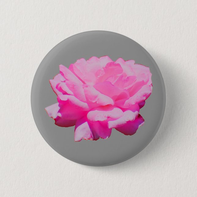 Chapa Redonda De 5 Cm rosa rosa (Anverso)
