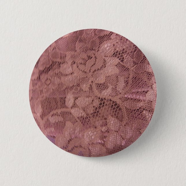 Chapa Redonda De 5 Cm Rosa Rosa Lace (Anverso)