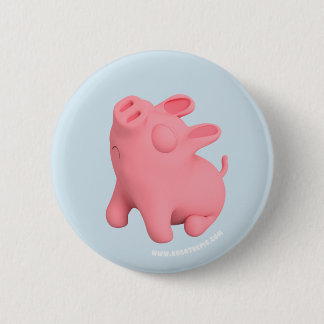 Chapa Redonda De 5 Cm Rosa the Pig is Snobby