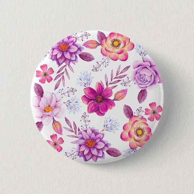Chapa Redonda De 5 Cm Rosa violeta (Anverso)