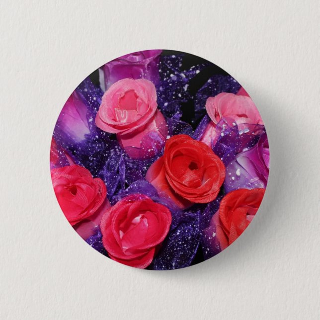 Chapa Redonda De 5 Cm Rosas (Anverso)
