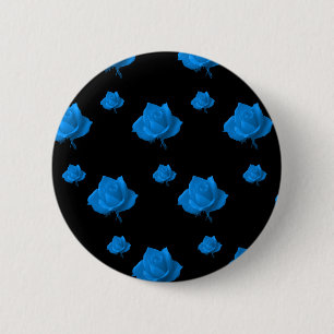 Chapa Redonda De 5 Cm Rosas azules