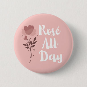Chapa Redonda De 5 Cm Rosé All Day Pink