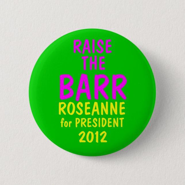 Chapa Redonda De 5 Cm Roseanne Barr 2012 (Anverso)