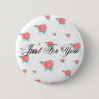 Chapa Redonda De 5 Cm Roses rojos