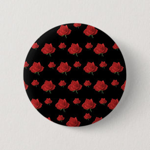 Chapa Redonda De 5 Cm Roses rojos