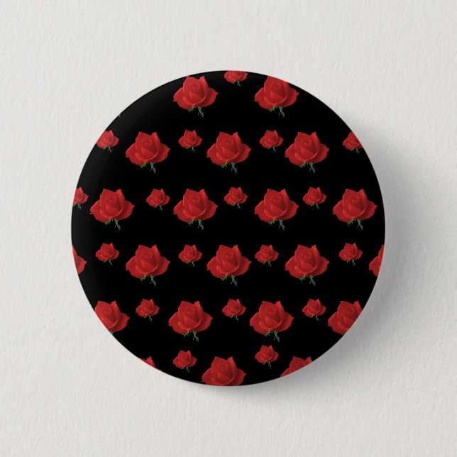 Chapa Redonda De 5 Cm Roses rojos (Anverso)