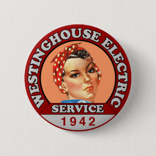 Chapa Redonda De 5 Cm Rosie the Riveter Badge Pin, de inspiración histór