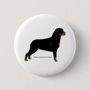 Chapa Redonda De 5 Cm Rottweiler